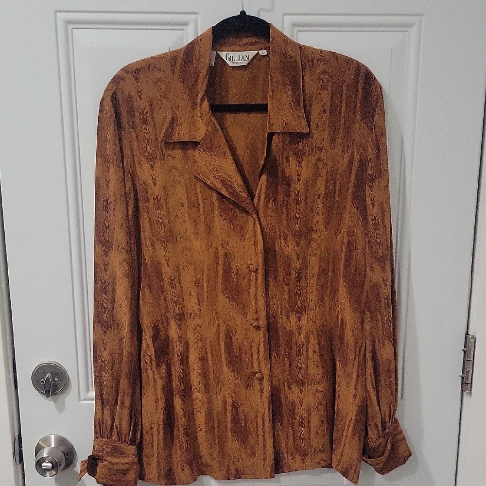 Gillia Tan Button Down Shirt
